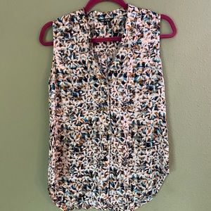 Nic+Zoe Floral Watercolor Blouse